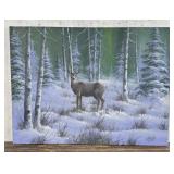 Jerry Yarnell Winter Mule Deer Painting