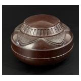 Art Deco French Brown Bakelite Tobacco Humidor Box