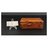 Bocote Wood Trinket Jewelry Box