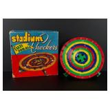 The Game of Stadium Checkers