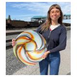 Art Glass Console Bowl