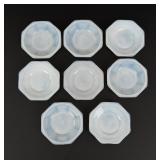 Akro Agate Tea Plates