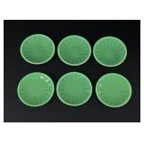 Akro Agate Green Luster Plates