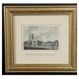 Fountains Abbey Yorkshire Etching