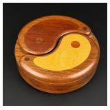James Bateman Yin Yang Wood Trinket Box