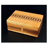 Custom Made Wood Trinket Jewelry Box