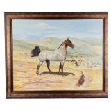 Ernest Morris Blue Roan on Watch Painting