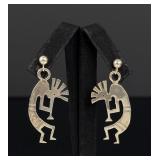 Sterling Silver Kokopelli Earrings