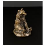 Charles M Russell Montana Sitting Bear Bronze