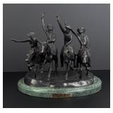 Frederic Remington Coming Through the Rye Bronze