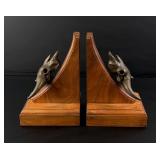 Gary Moon Bronze Buffalo Skull Bookends