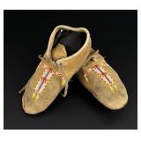 Arapaho Native American Indian Beaded Moccasins