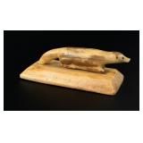 Alaskan Inuit Eskimo Pine Martin Carving