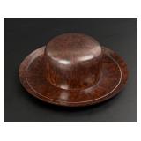 Art Deco Brown Bakelite Collar Box