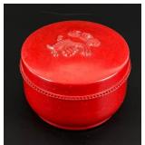 Art Deco Red Bakelite Box