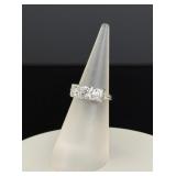 Art Deco 14k White Gold Diamond Ring
