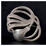 Danish Sterling Silver Brooch