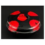 Art Deco Black and Red Bakelite Trinket Box