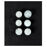 Set of Akro Agate Quartz Glass Marbles