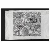 Jay Rummel Drums of the Bever Moon Woodblock Print