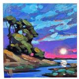 William Hawkins Desert Sunset Painting