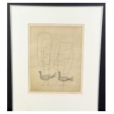 Keiko Minami Birds in the Woods Etching