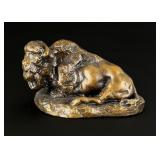 Daro Flood Reclining Buffalo Bronze