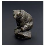 Philip R Goodwin Seated Bear Bronze