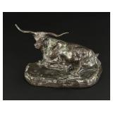 Charles M Russell Texas Longhorn Bronze
