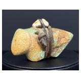 Theodore Kucate Zuni Carved Turquoise Ram Fetish