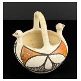 Acoma Pueblo Pottery Bird Basket