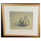 Janet Sullivan Fall Gourd Pastel Drawing