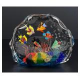Murano Art Glass Aquarium Paperweight