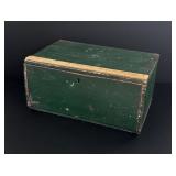 Antique Country Painted Wood Sugar Chest