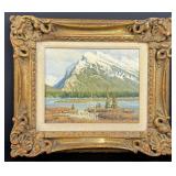 Wayne Wolfe Mt Rundle Painting