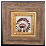 Chuck Sabatino Lakota Feather Bonnet Painting