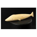 Alaskan Inuit Eskimo Carved Ivory Whale