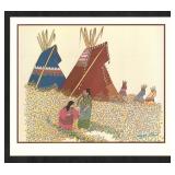 Virginia Stroud Where the Flowers Grow Serigraph