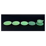 Jadeite Akro Agate Childrens Tea Set