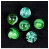 Akro Agate Green Malachite Peltier Glass Marbles