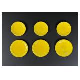 Yellow Cadmium Akro Agate Plates