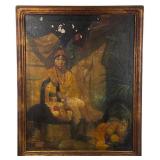 Jesse Gruhler Flower Merchant Painting
