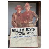 Trail Dust Hopalong Cassidy Movie Standee Sign