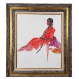 Donald Putt Putman Seated Indian Painting