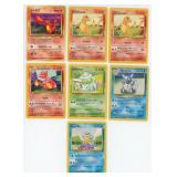 Collection of 1st Generation Starter Pokemon Cards