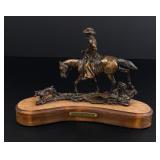 Harvey Rattey Checkin the Stock Bronze