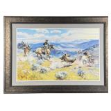 Charles M Russell Loops and Swift Horses Print