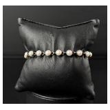 Sterling Silver Pearl Bracelet