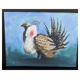 Tom Schenarts Sage Grouse Painting on Canvas