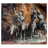Frederic Remington Coming Through the Rye Bronze